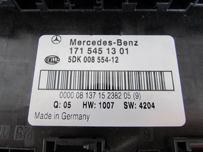 Mercedes R171 Electrical Center Fuse Block Box 1715451301 SLK280 SLK300 SLK350 SLK553